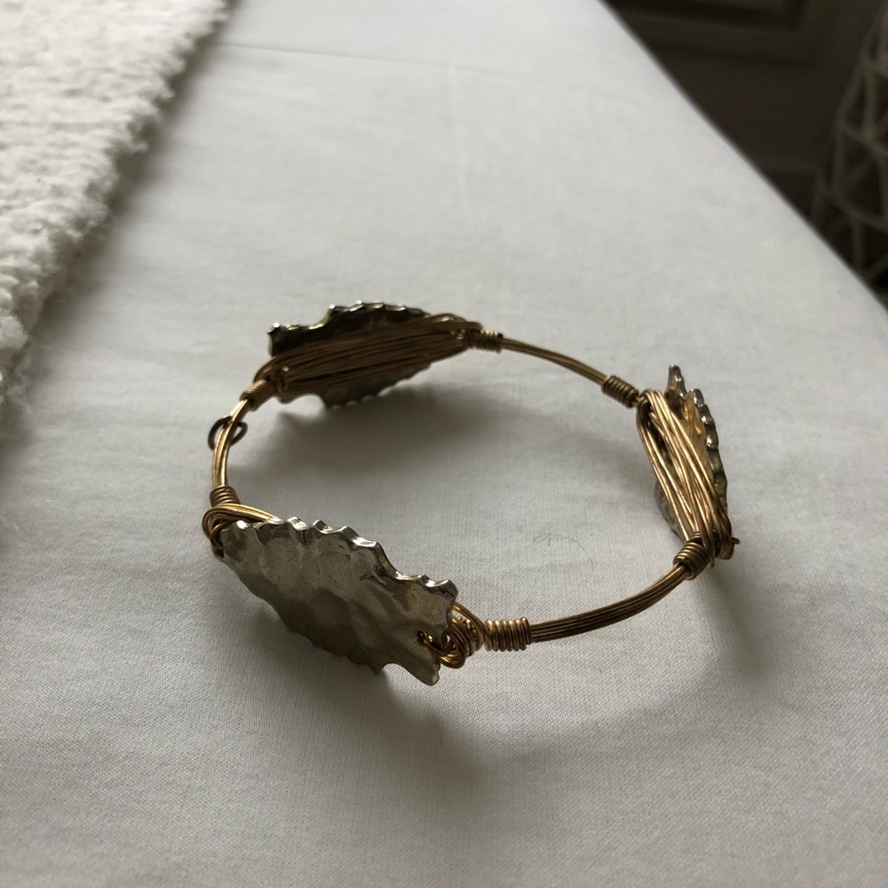 Bourbon and Bow ties Gold Arrowhead Bangle